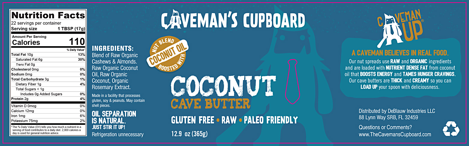 12.9oz Coconut Flavored Label Design